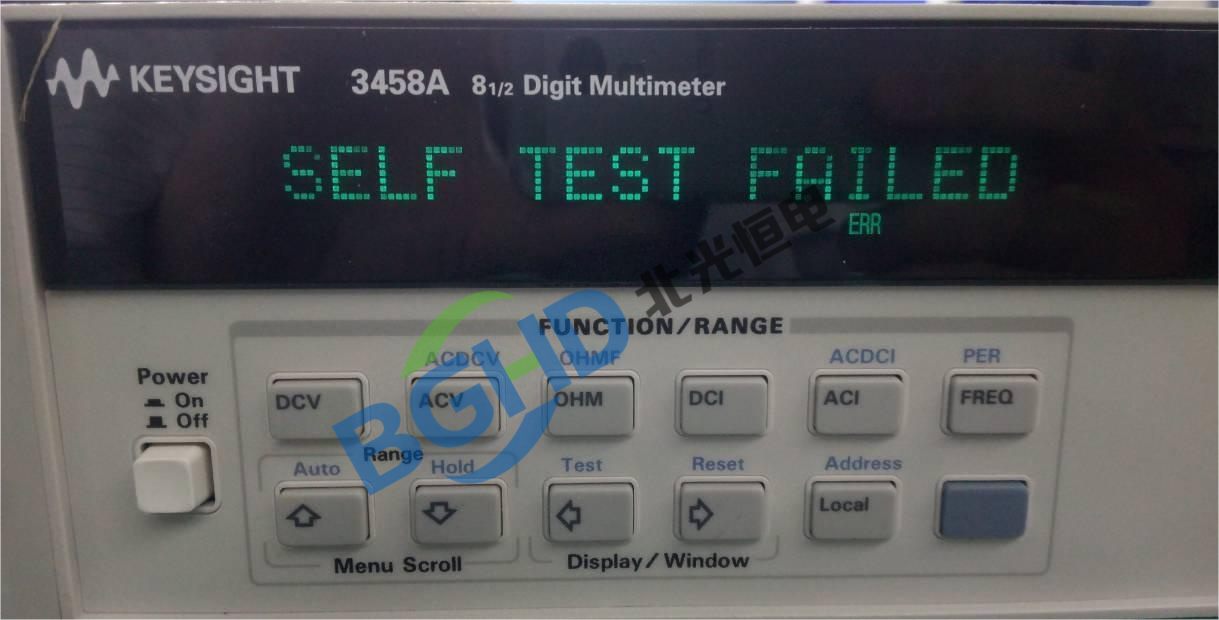 Keysight 是德万用表自检失败维修案例