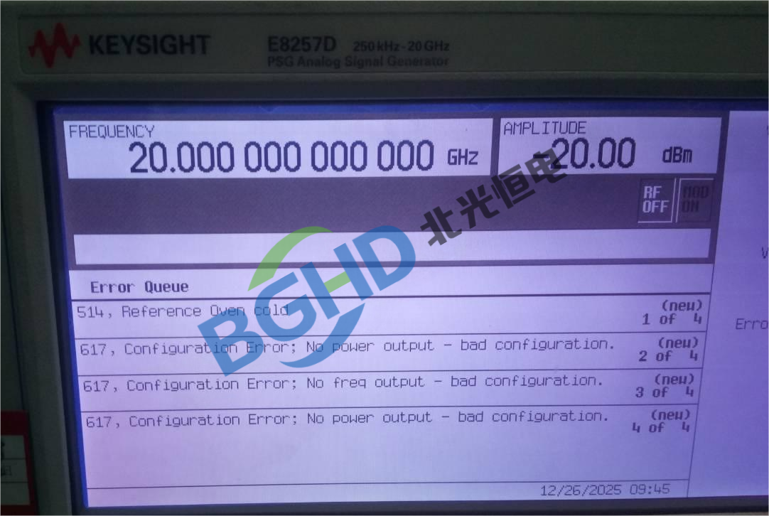 Keysight 是德信号发生器维修案例