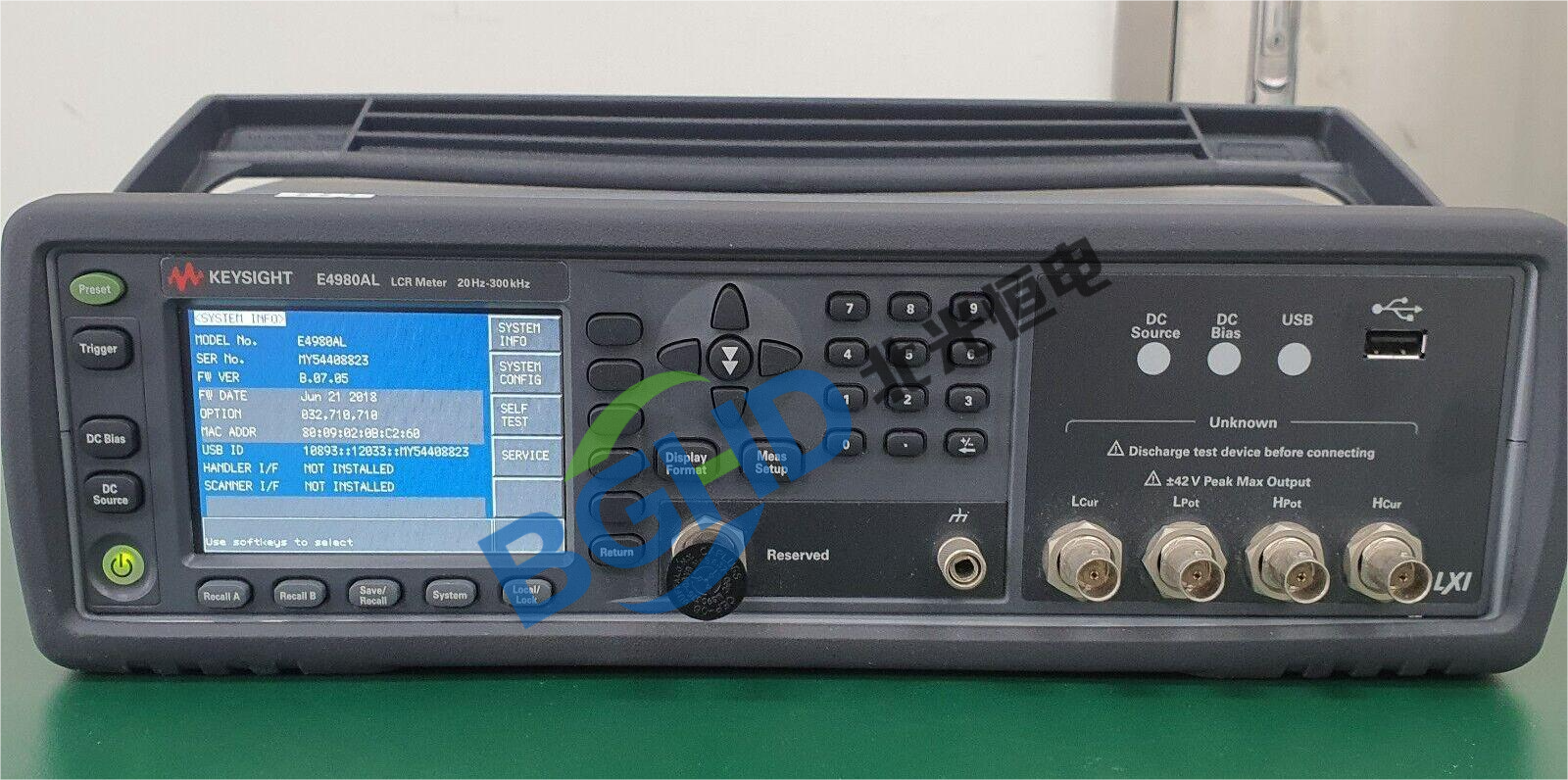 是德科技Keysight E4980AL精密LCR表维修案例