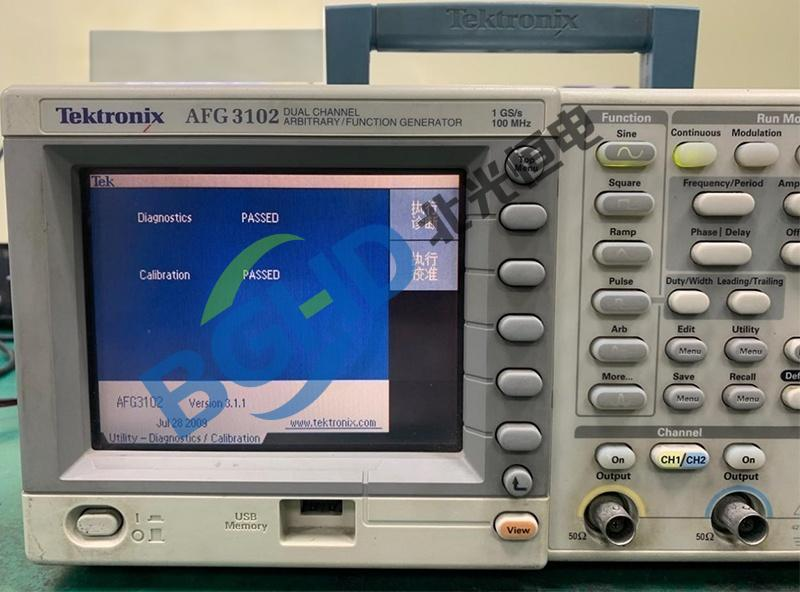 泰克AFG3102C信号发生器H1通道故障维修案例